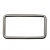 Рамка металлическая прямоугольная, 40 х 15 мм- тём.никель - купить в Новочебоксарске. Цена: 4.60 руб.