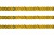 Пайетки "ОмТекс" на нитях, SILVER SHINING, 6 мм F / упак.91+/-1м, цв. 48 - золото - купить в Новочебоксарске. Цена: 356.19 руб.