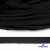 Шнур плетеный d-8 мм плоский, 70% хлопок 30% полиэстер, уп.85+/-1 м, цв.- чёрный - купить в Новочебоксарске. Цена: 735 руб.