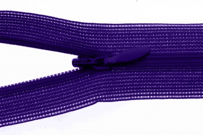 Молния потайная Т3 866, 20 см, капрон, цвет фиолетовый - купить в Новочебоксарске. Цена: 5.27 руб.