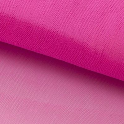 Фатин матовый 16-31, 12 гр/м2, шир.300см, цвет барби розовый - купить в Новочебоксарске. Цена 101.95 руб.