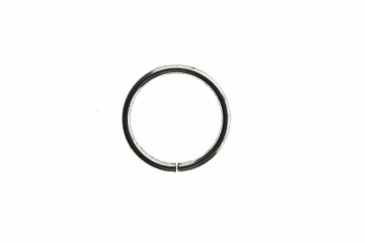 Кольцо металлическое d-15 мм, цв.-никель - купить в Новочебоксарске. Цена: 2.45 руб.