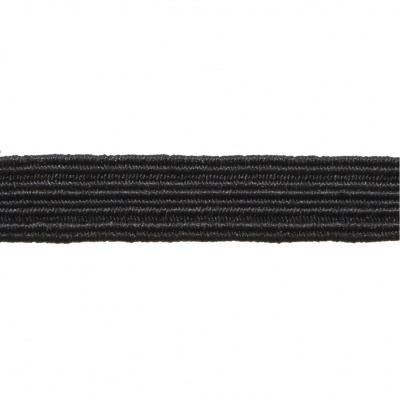 Резинка продежка С-52, шир. 7 мм (20 шт/10 м), цвет чёрный - купить в Новочебоксарске. Цена: 1 338.93 руб.