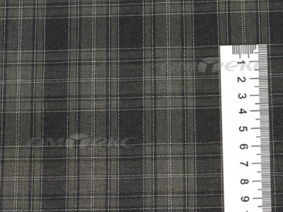 Ткань костюмная клетка 25235 2004, 185 гр/м2, шир.150см, цвет серый/бел - купить в Новочебоксарске. Цена 